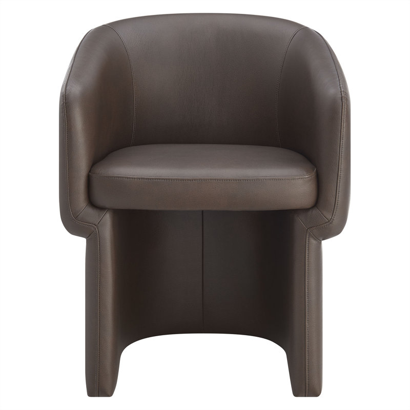 Chaise en cuir végétalien Verity, Espresso