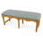 Cotswold Spindle Upholstered Bench with Solid Acacia Wood Frame