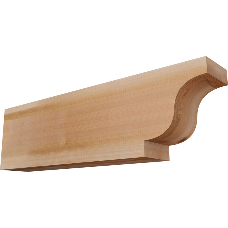 Queue de chevron lisse Newport, Cèdre rouge, H 10 po x l 36 po x P 5,5 po