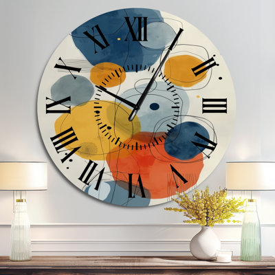 Horloge murale en métal Zen