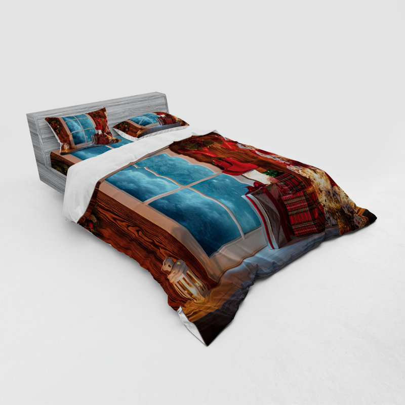 Farmhouse / Country Polyester Duvet Cover, Queen Duvet Cover + 3 Additional Pieces