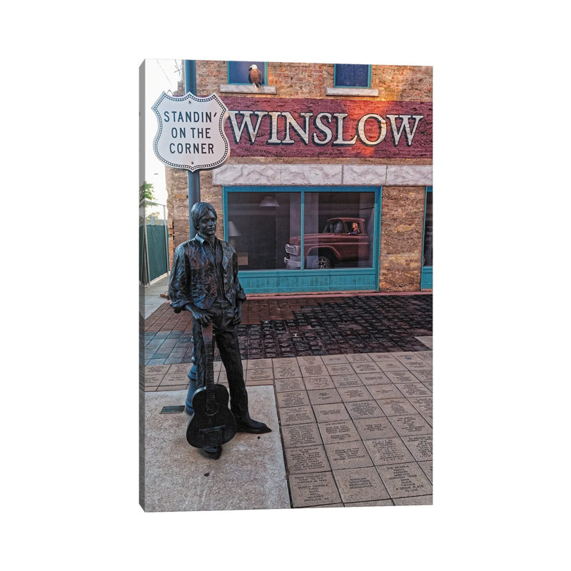 Standing On The Corner by George Oze - Wrapped Canvas Print, 66.04 cm H x 45.72 cm W