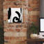 «Black and White Abstract 4» par Anne Tavoletti, art mural sur toile-304544637