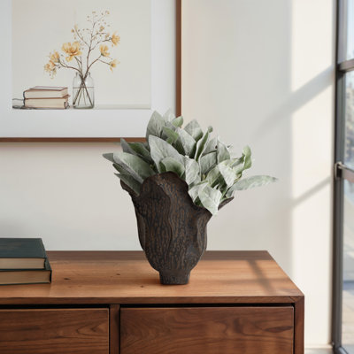 Vase sculptural en porcelaine pour décoration de table