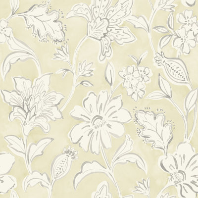 Chelsea Pre-Pasted Floral Wallpaper Roll