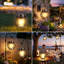 Luminaires solaires suspendus lumineux pour l'extérieur, lanternes à énergie solaire décoratives améliorées à DEL pour les cadeaux de décoration de porche de patio de jardin