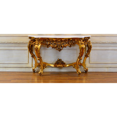 Zeus 61.8'' W Marble Console Table