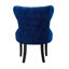 Caesar Velvet Dining Chair - Ergonomic Upholstered Curved Back with Solid Wooden Legs - Modern Side Chair for Living Room Dining Room-1100677275-1157841303