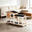 Cage pour animaux, clapier mobile en bois-123829757
