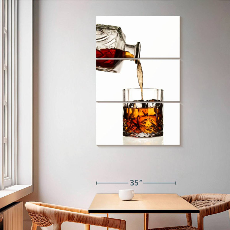 Yarlin Whiskey Pouring, 65" H x 42" W