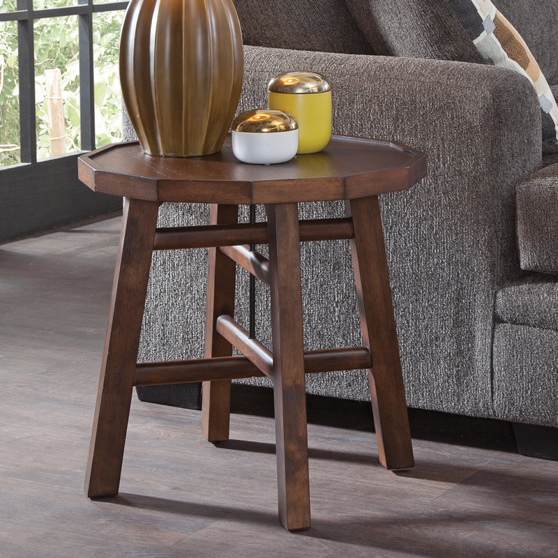 Sconset Tray Top End Table, Brown