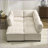 Sectional Sofas 6-Seat Convertible Modular Couch with Reversible Chaise for Living Room | Beige | Corduroy-2020075891