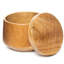 Ensemble de 4 bols en bois arrondis avec couvercle