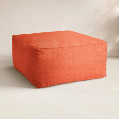 Continuous Upholstered Outdoor Ottoman with Sunbrella® Cushion