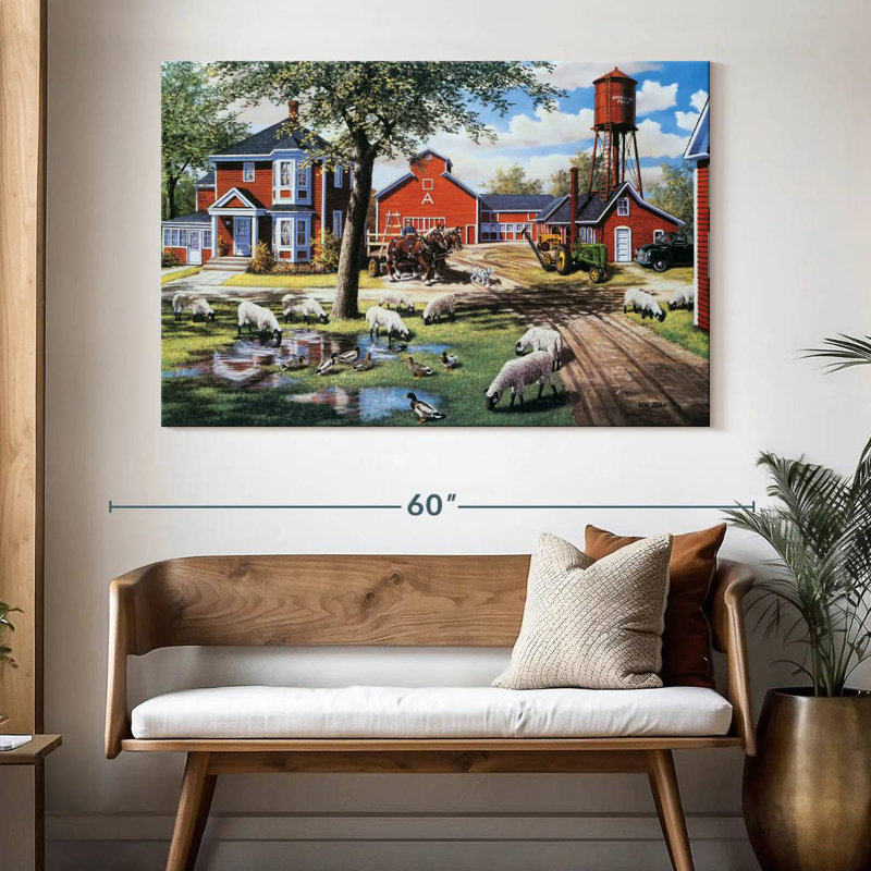 Alvord Earle Brown Farm, H 34 po x l 51 po