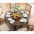 Retro American-style Solid Wood Round Dining Table-111066987