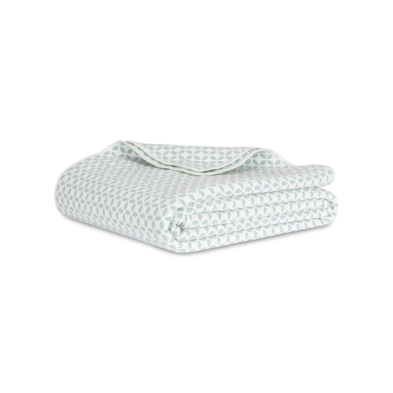 Leaf Woven Throw Blanket, King, Putty
