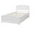 Solid Wood Bed Frame with Headboard and 2 Drawers, Platform Bed with Underbed Storage, No Box Spring Needed, White, Twin-658598671