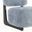 Chaise d'appoint moderne avec structure en bois massif