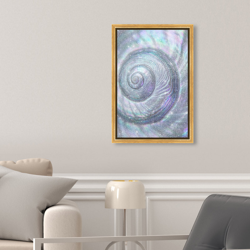 Sea Spiral Print by Oliver Gal, 25"H x 17"W, Gold Floater Frame