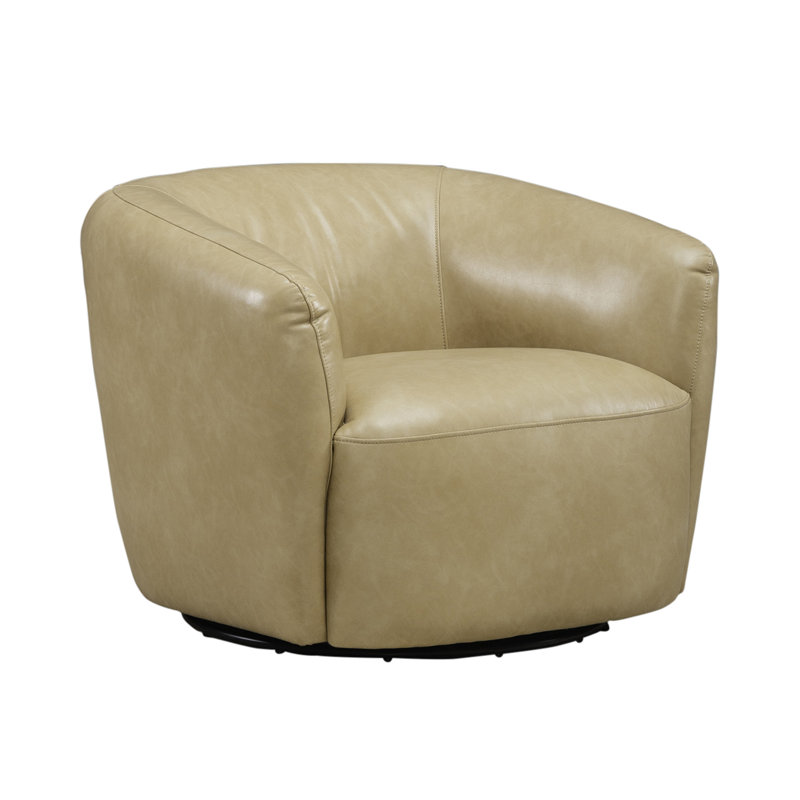 Mertcan Upholstered Swivel Accent Chair - Tan