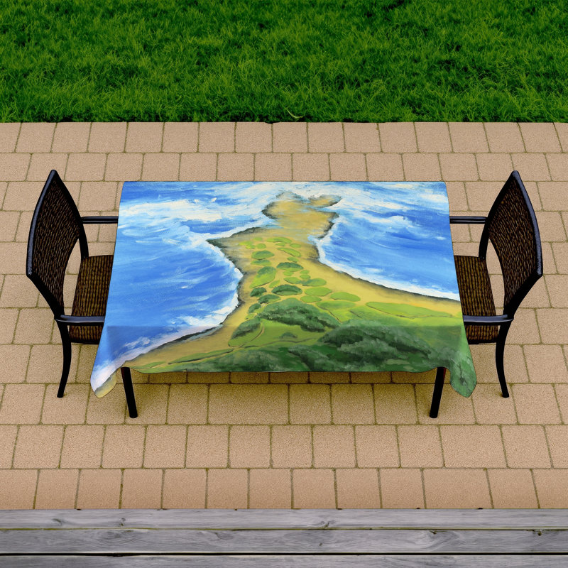 Golf Course Coastal Tablecloth - Indoor/Outdoor Home Decor