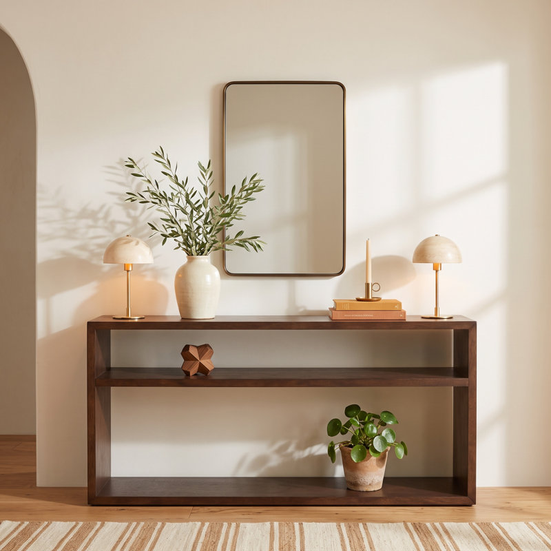Presidio 32 " W Solid Wood Top Console Table, Natural