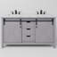 Ensemble de meuble-lavabo double l 60 po x P 22 po avec robinet Marsyas-113387000-113387001