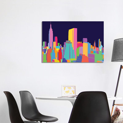 New Yorker And Empire State Building by Yoni Alter - No Frame Gallery-Wrapped Canvas Giclée on Canvas
