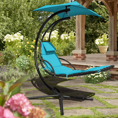 Chaise longue suspendue avec support Gellert