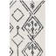 Tapis ivoire / noir en laine touffeté à la main Ezzie Southwestern-856263094