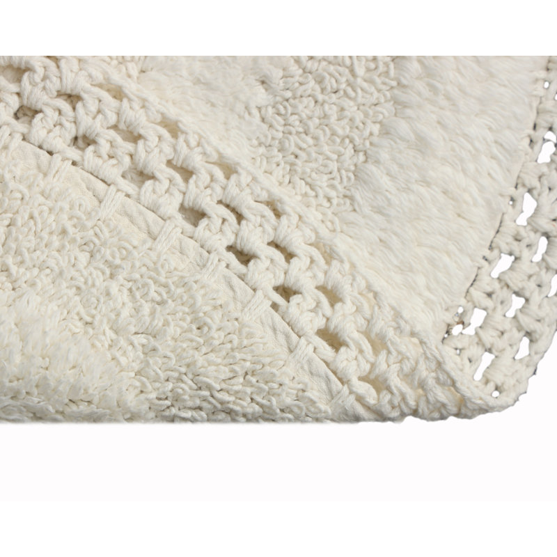 Tapis pour salle de bain Adiraica, Ivoire