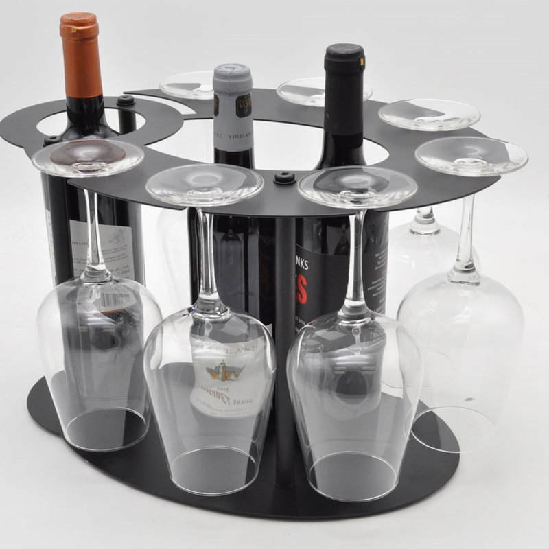 Support à vin de table et à bouteilles pour 3 bouteilles Ceinture