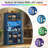 Farmhouse Coffee Bar Cabinet With With Doors, Drawer And Shelves Wine Rack,LED Outlets-1097221431