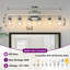 Éclairage pour meuble-lavabo 6 lumières avec abat-jour en verre transparent pour miroir de meuble-lavabo, salle de bain ou chambre à coucher-115310835-115310838