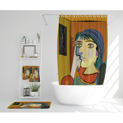 Neall Polyester Shower Curtain Set