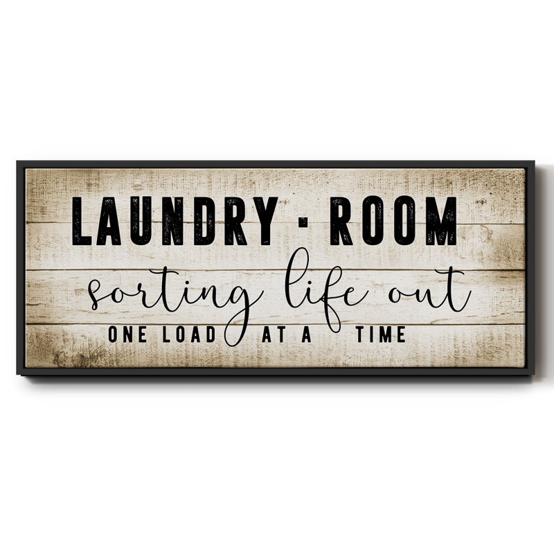 Laundry Room - Toile encadrée, H 24 po x l 60 po