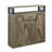 Bevil Industrial Rectangular 1-Drawer Server in Rustic Oak