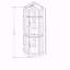 Vitrine lumineuse en verre Curio Cabinet-1235522848