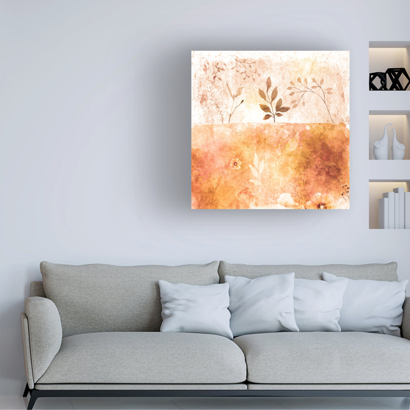 Copie orange - reproduction sur toile tendue, H 14 po x l 14 po x P 2 po