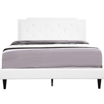 Lit double blanc avec effet apaisant - l 57 po x P 81 po x H 47 po, atmosphère relaxante, taille douillette pour chambre à coucher apaisante 47 po x H 57 po,