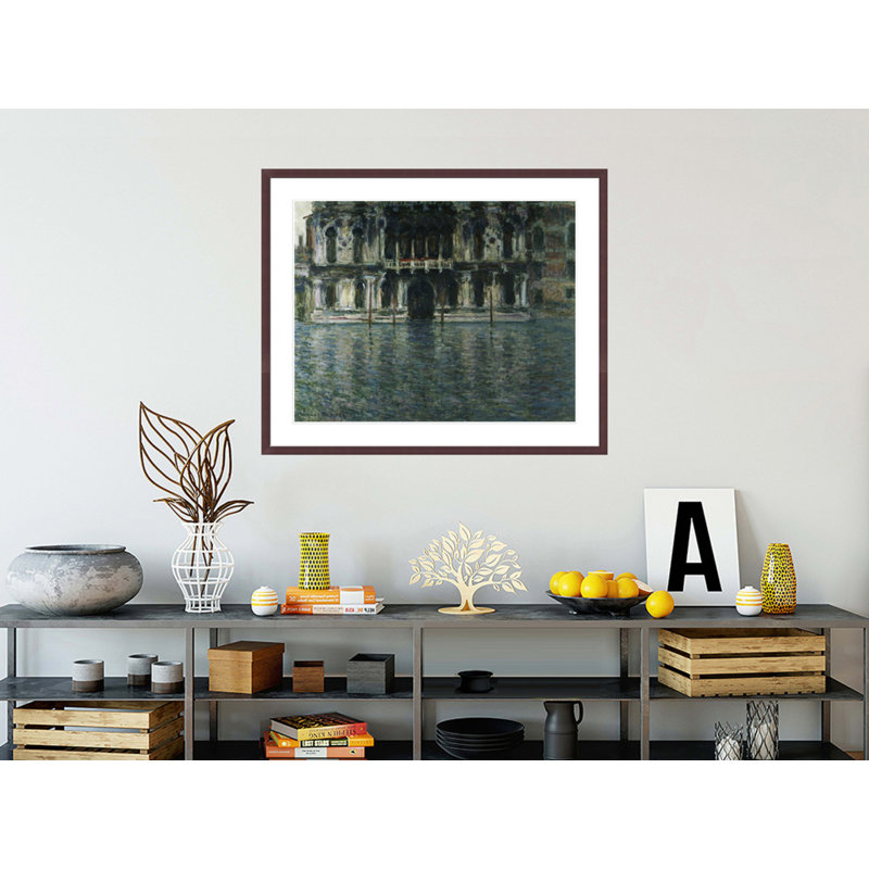 «Contarini Palace Venice» par Claude Monet, impression giclée encadrée, H 33,5 po x l 40,62 po