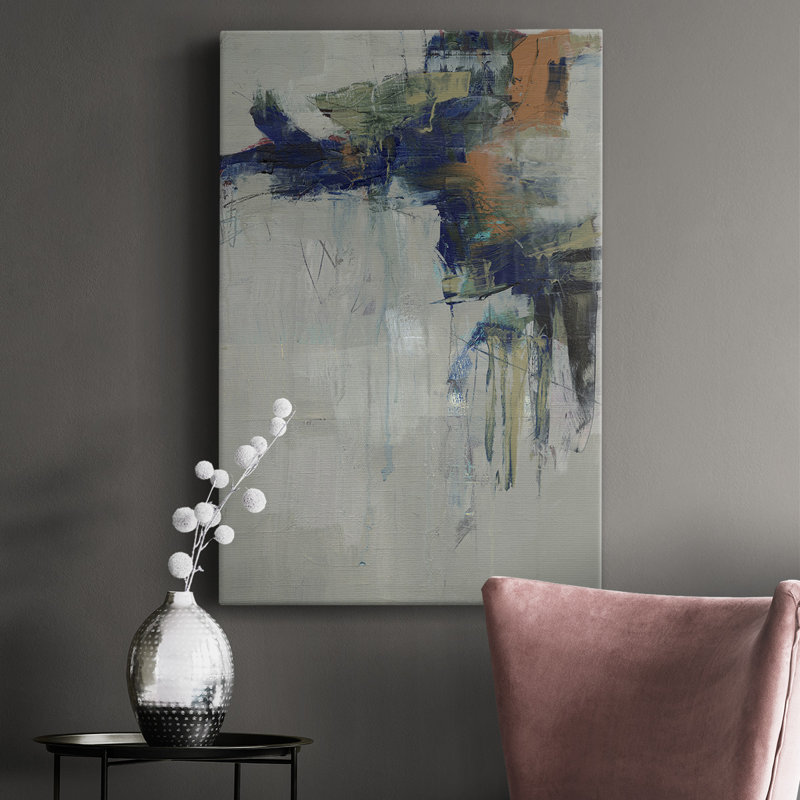 Traction I - peinture sur toile tendue, H 60 po x l 40 po x P 1 po