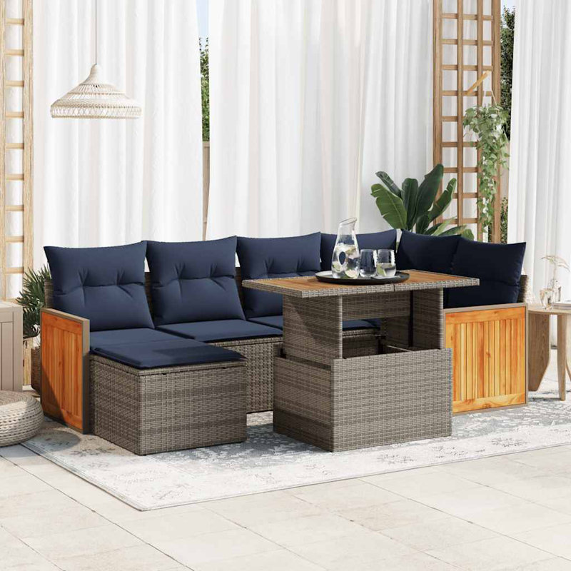 62cm Wide Patio Sofa with Cushions