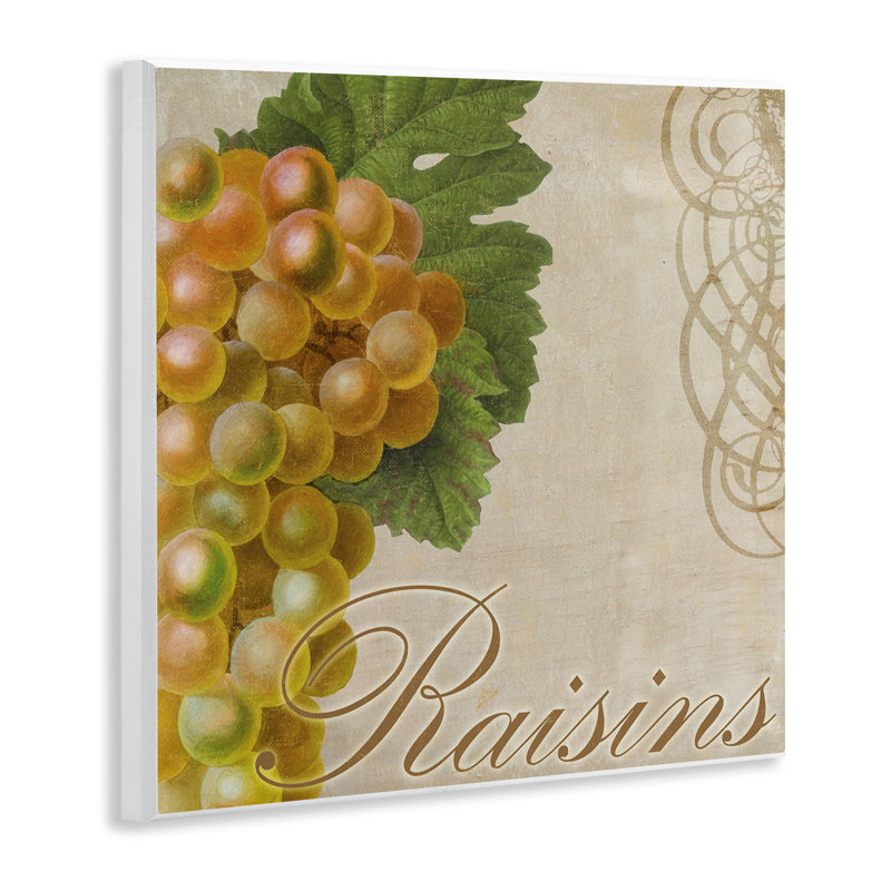 Art rétro sur plaque de raisins français par Sasha
