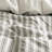 3 Pcs Grey Queen Bed Duvet , Cotton - Linen Rayon Combination, All Season Comfort, Thoughtful Design, Standard Soft Natural Fabric, Breathable Stripe Machine Washable-128860224-128860223