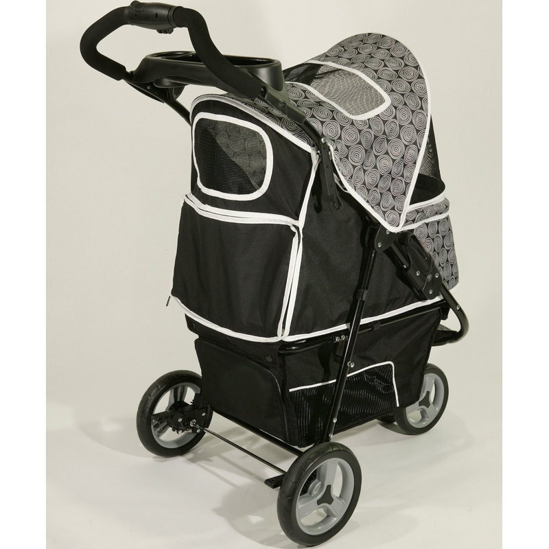 Black Onyx Pet Stroller with Smart-Features