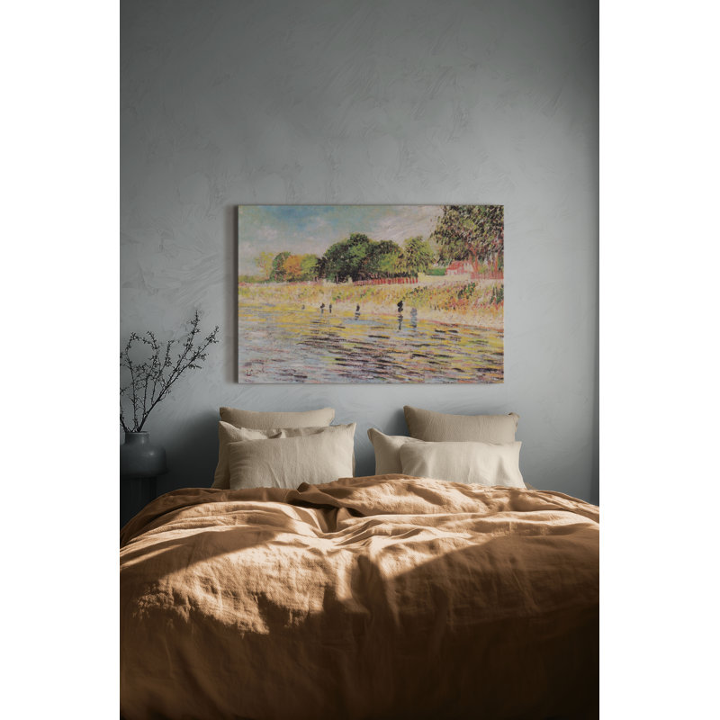 "Bank of the Seine", reproduction sur toile tendue, H 8 po x l 12 po