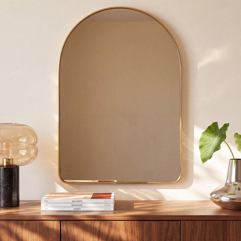 Eaton Vanity Mirror, Gold