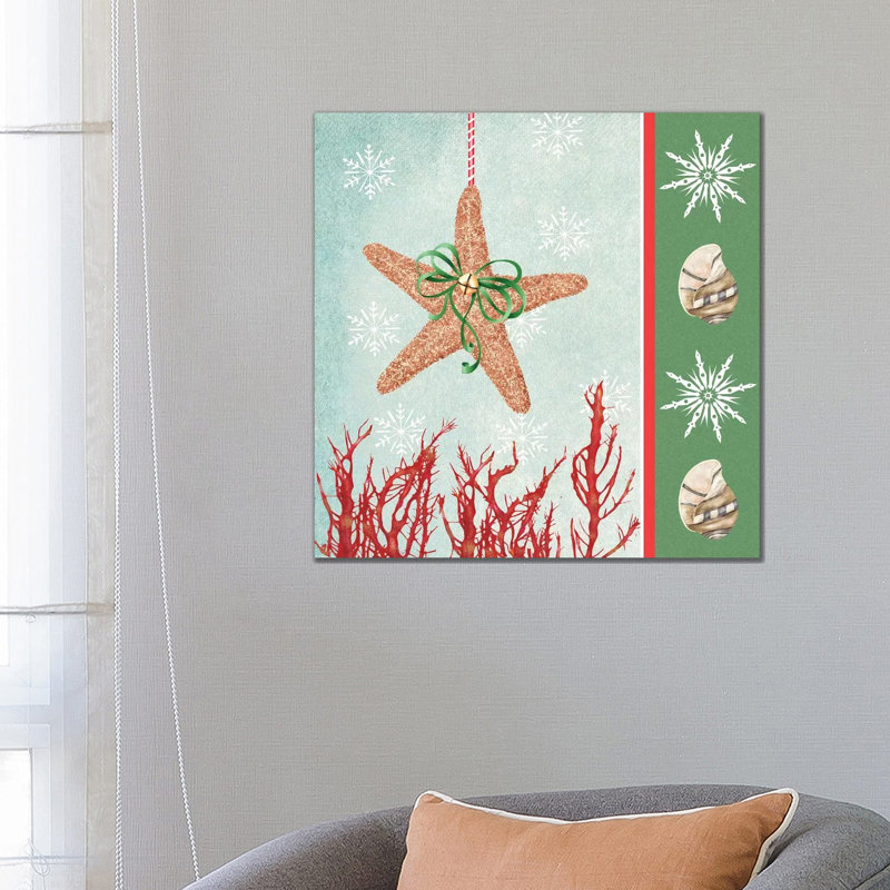 Christmas Coastal III by Jade Reynolds - Wrapped Canvas Print, 66.04 cm H x 66.04 cm W x 1.91 cm D